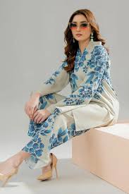 Swiss Lawn Printed 2-Piece Stitched Suit – Ivory Elegance by Ragini Ragini.pk