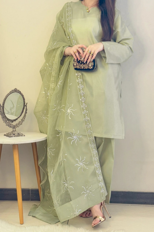 Farshi Shalwar Dazzling Aura - Aster Ragini.pk