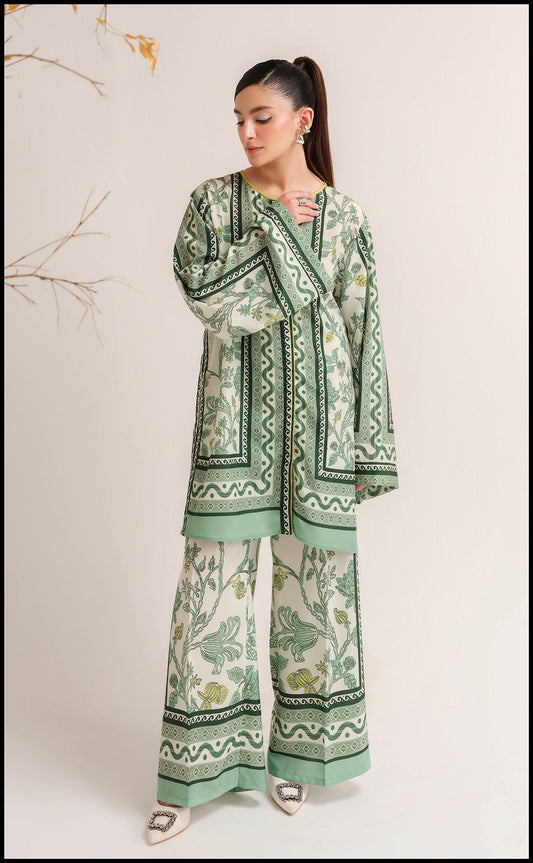 Graceful Green Swiss Lawn 2‑Piece Stitched Suit Ragini.pk