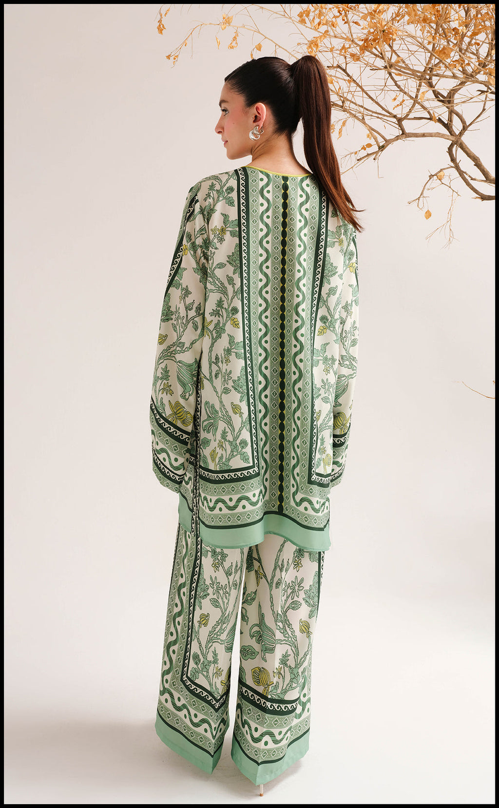Graceful Green Swiss Lawn 2‑Piece Stitched Suit Ragini.pk