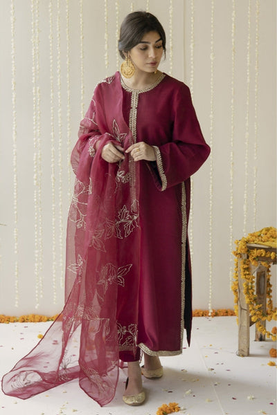 Maroon Elegance Ragini.pk