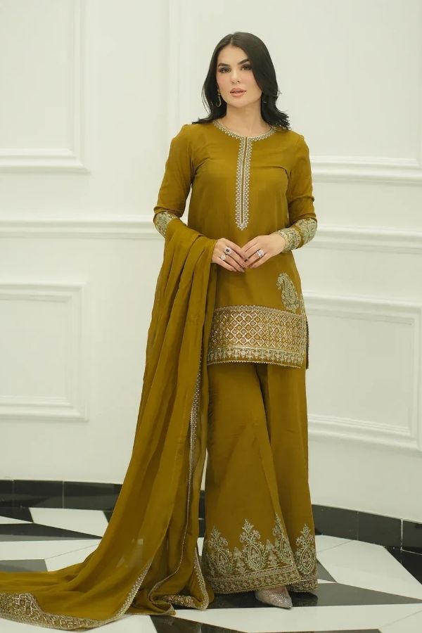 Mehrin-3-Piece Embroidered Lawn Suit