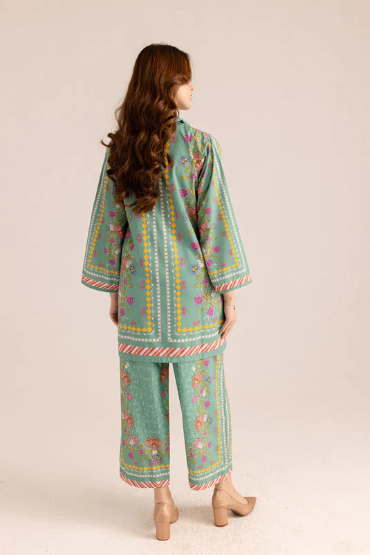 Printed Swiss Lawn 2‑Piece Stitched Suit Ragini.pk