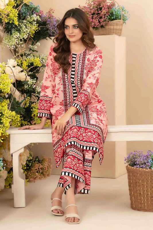 Swiss Lawn 2-Piece Stitched Printed Suit Ragini.pk