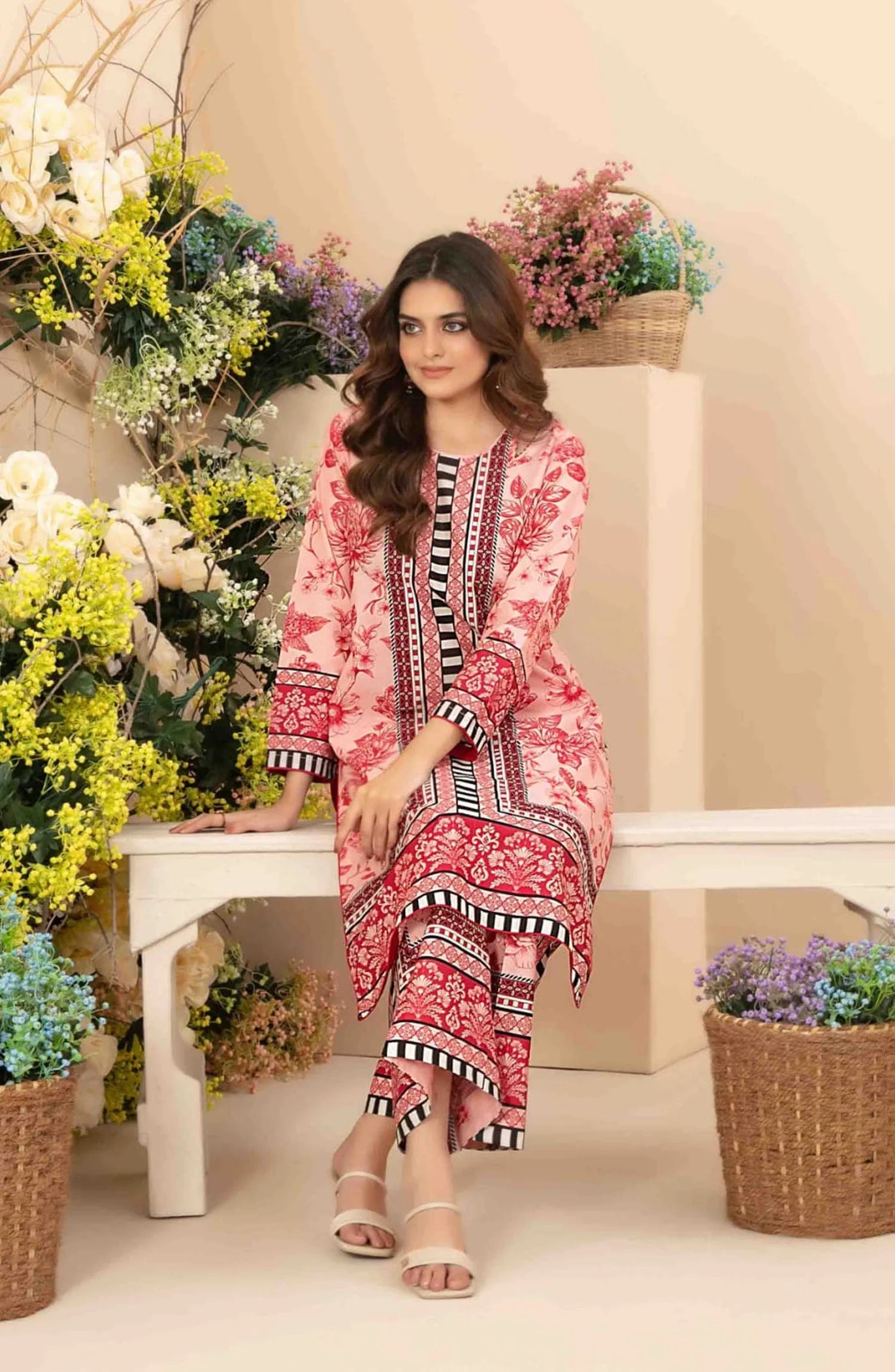 Swiss Lawn 2-Piece Stitched Printed Suit Ragini.pk